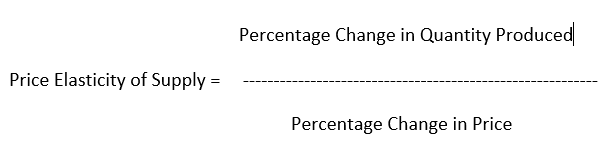 elasticity of supply formula